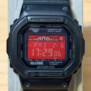 Casio G-Shock GRX-5600GE-1 Globe "United By Fate" Solar Tide Moon Digital Watch